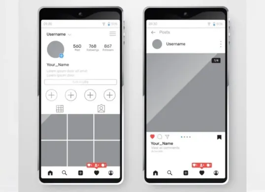Berikut ini cara mengubah tampilan feed Instagram jadi tampilan lama ratio 1:1. (Sumber: Freepik)