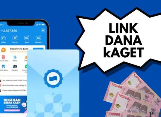 Dapatkan uang gratis Rp150.000 lewat program DANA Kaget. Ikuti langkah mudah dan cairkan saldo langsung ke dompet elektronik Anda. (Sumber: Poskota/Neni Nuraeni/DANA)