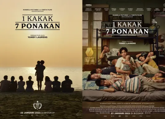 Sinopsis film 1 Kakak 7 Ponakan yang diangkat dari sinetron populer. (Sumber: X/@CenayangFilm/@HabisNontonFilm)