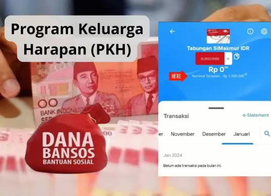 Nominal tertahan di rekening Bank Mandiri dari peserta PKH. (Sumber: Poskota/Audie Salsabila)