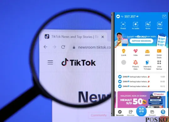 Dapatkan penghasilan sampingan dari TikTok. (Sumber: Poskota/Arip Apandi)