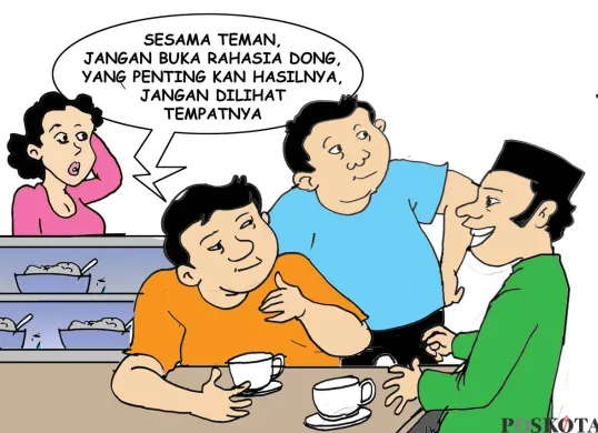 Obrolan Warteg : Kerja Dari Mana Saja (Sumber: Poskota/ Yudhi Himawan)