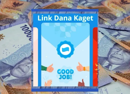 Klaim Saldo DANA Gratis via akun dompet elektronik fitur link dana kaget. (Canva)
