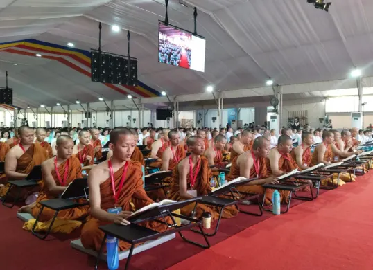 Sekitar 2.000an umat Buddha dari berbagai wilayah Indonesia akan bertemu di kompleks Candi Borobudur, Magelang, Jawa Tengah, pada  4-6 Juli 2025 (Sumber: Dok. Ditjen Bimas Buddha Kemenag)
