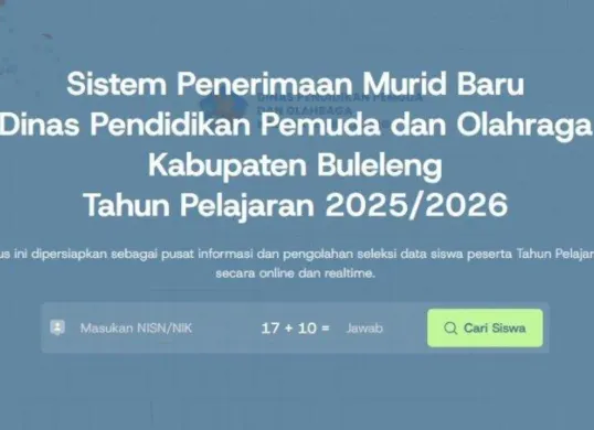 SPMB SMP Buleleng 2025. (Sumber: Tangkap layar e-spmb-bulelengkab.go.id)