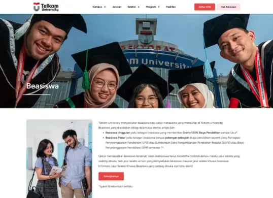 Beasiswa S1 Telkom University (Sumber: smb.telkomuniversity.ac.id)