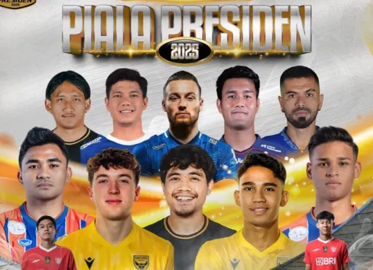 Ilustrasi pertandingan Piala Presiden 2025. Aturan yang diterapkan suporter dengan status away tidak boleh hadir ke stadion. (Sumber: Instagram/@officialpialapresiden)