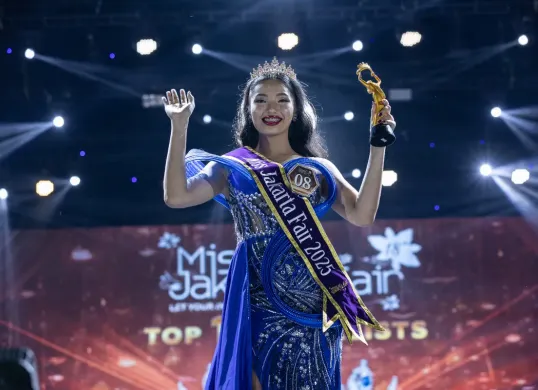 Miss Jakarta Fair 2025 Nathasya Rizka Sakila (Sumber: Dok. JFK)