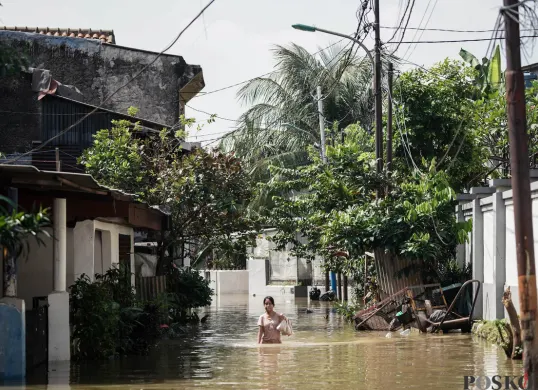 49 RT Terendam Banjir Akibat Luapan Sungai Ciliwung