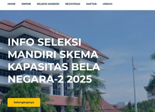 Link Pengumuman Seleksi Mandiri UPN Jogja 2025 Tahap 1 dan 2. (Sumber: tangkapan layar)