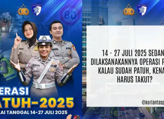 Operasi Patuh 2025. (Sumber: Instagram/@korlantaspolri.ntmc)