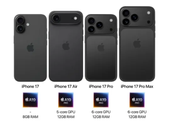iPhone 17 Series. (Sumber: X/@theapplehub)