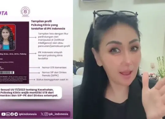 Lita Gading tunjukkan bukti keanggotaan HIMPSI dan STR Kemenkes setelah dilaporkan Ahmad Dhani. (Sumber: Instagram/@lita.gading)