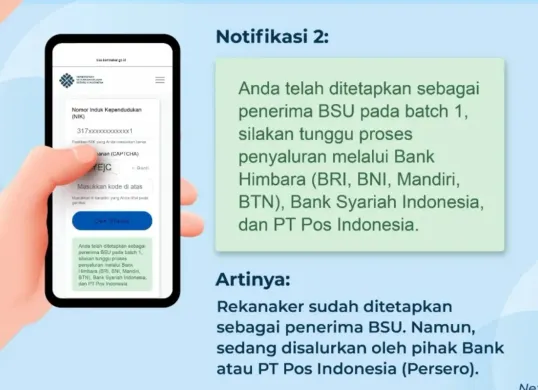 Cara cek status penerima BSU 2025. (Sumber: Instagram/@kemnaker)