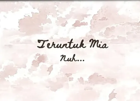 Lirik lagu Teruntuk Mia dari Nuh yang sempat viral di TikTok. (Sumber: YouTube/Nia)