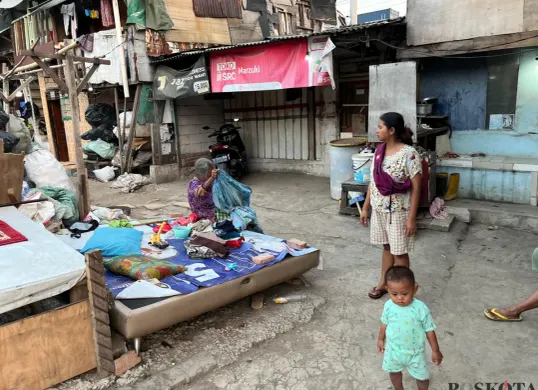 Situasi di pemukiman Lodan Raya, Pademangan, Jakarta Utara, Sabtu, 26 Juli 2025. (Sumber: POSKOTA | Foto: M Tegar Jihad)