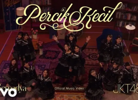 Lirik lagu Percik Kecil JKT48 ft Bernadya. (Sumber: YouTube/JKT48)