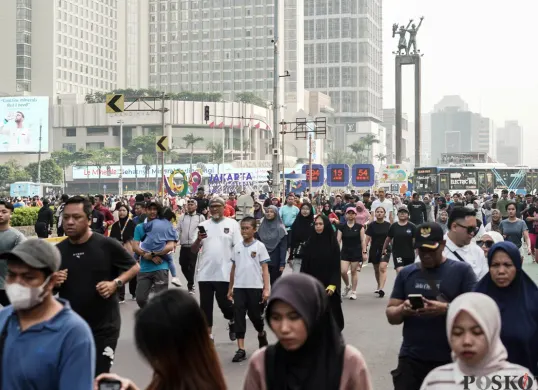 Suasana CFD Sudirman Jakarta. (Sumber: Poskota/Bilal Nugraha Ginanjar)