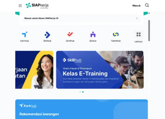 Cari kerja jadi lebih mudah dengan SIAPkerja Kemnaker! Platform resmi berisi lowongan, sertifikasi, dan pelatihan gratis. (Sumber: siapkerja.kemnaker.go.id)