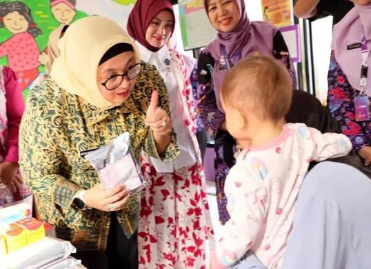 Pemkab Tangerang gelar aksi grebek posyandu di Posyandu Gurame di Desa Caringin, Kecamatan Cisoka, dalam rangka menurunkan angka stunting. (Sumber: Setda Kabupaten Tangerang)