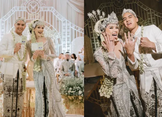 Pernikahan Al Ghazali dan Alyssa Daguise tak hanya romantis, tapi juga mewah! Salah satu buktinya Souvenir eksklusif dari Jo London dengan harga fantastis. Intip kisahnya! (Sumber: Instagram/@alyssadaguise, @alghazali7)