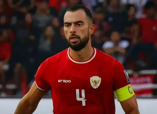 Potret pemain Timnas Indonesia, Jordi Amat yang menjadi incaran Persija Jakarta. (Sumber: Instagram/Liga_Dagelan)