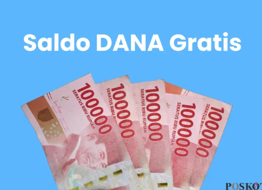 Ilustrasi saldo DANA gratis dari aplikasi EarnBay (Sumber: Canva/Edited Muhammad Ibrahim)