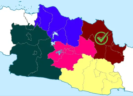 Wacana pemekaran Provinsi Cirebon Raya atau Provinsi Caruban, ini daftar wilayahnya. (Sumber: X)