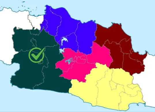 Wacana pemekaran wilayah Provinsi Sunda Pakuan di Jawa Barat, ini daftar daerah yang termasuk. (Sumber: X)