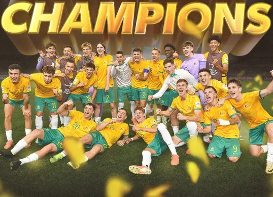 Timnas Australia juara Piala Asia U-20 2025. (Sumber: Instagram @socceroos)