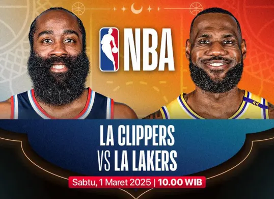 Link live streaming Lakers vs Clippers. (Sumber: Vidio)