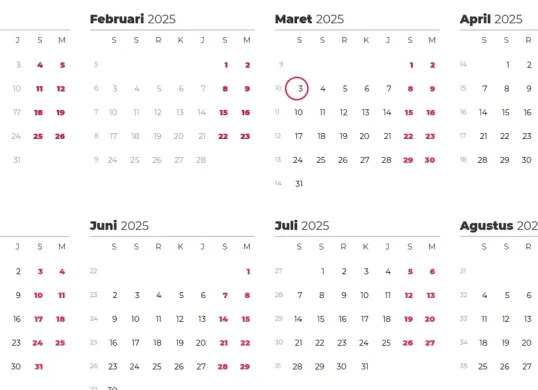 Libur nasional April 2025, tanggal 18 April libur apa?(Sumber: TimeIs/Screenshot)