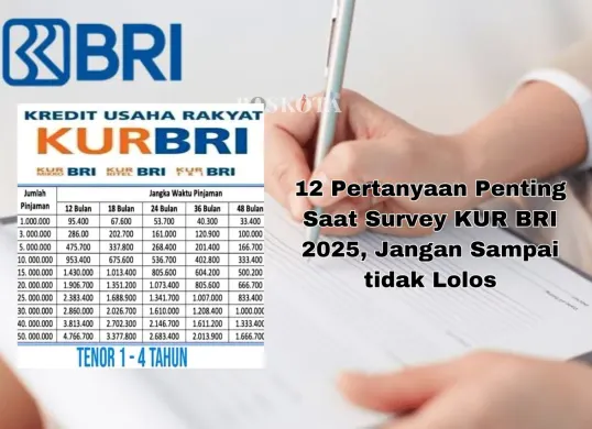 Persiapkan diri Anda dengan baik untuk menghadapi survey KUR BRI 2025. Jawab pertanyaan dengan jujur dan hindari kesalahan yang bisa membuat pengajuan Anda ditolak. (Sumber: Poskota/Yusuf Sidiq)