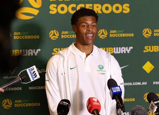 Striker Timnas Australia, Kusini Yengi siap diturunkan saat melawan Indonesia. (Sumber: socceroos.com.au)