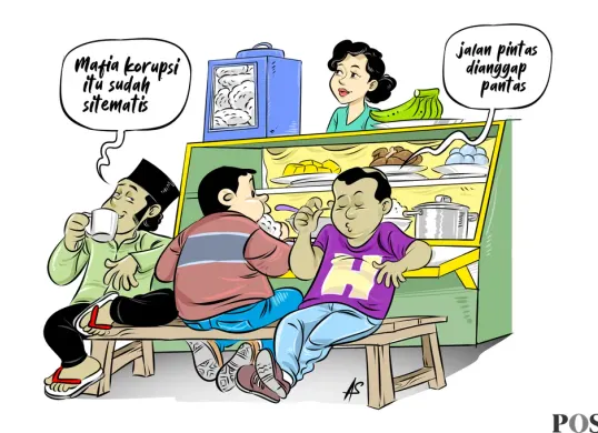 Obrolan Warteg: Setop Segala Mafia (Sumber: Poskota/Arif Setiadi)