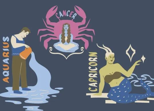 Ramalan zodiak Capricorn, Aquarius, dan Cancer besok 4 Maret 2025. (Canva)
