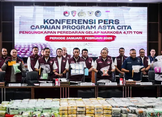Polisi Ungkap Peredaran 4 Ton Narkoba 