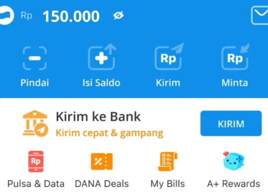Cara klaim DANA Kaget Rp150.000 hari ini. (Sumber: Poskota/Audie Salsabila)