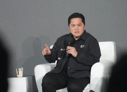 Sambutan baik dari Erick Thohir mengenai pemanggilan pemain jelang kualifikasi Piala Dunia 2026.(Sumber: Dok. PSSI)