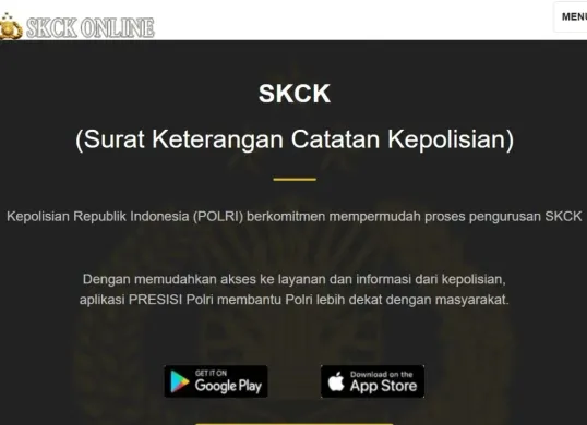 Cara membuat SKCK secara online. (Sumber: SKCK Online)