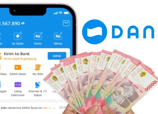 Dengan 4 langkah ini Anda bisa dapatkan saldo DANA Kaget untuk THR. (Sumber: Poskota/Nur Rumsari)