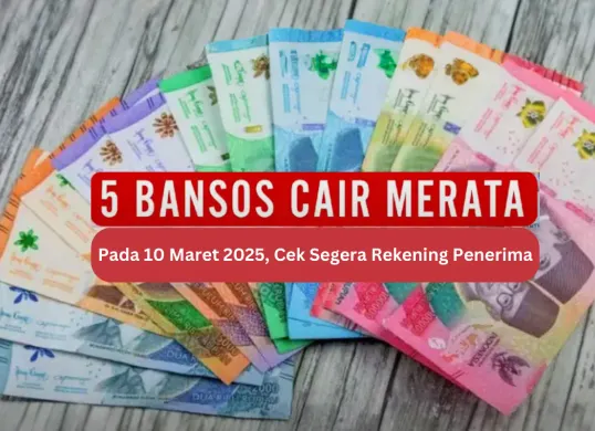 Ilustrasi bantuan sosial yang cair pada Maret 2025. (Sumber: Poskota/Dzikri)