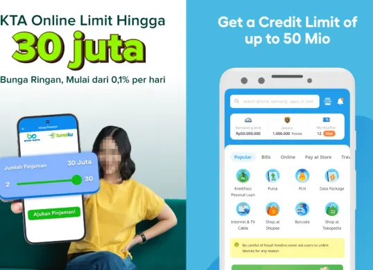Ilustrasi pinjaman online (pinjol) mudah cair. (Sumber: Poskota/Dzikri)