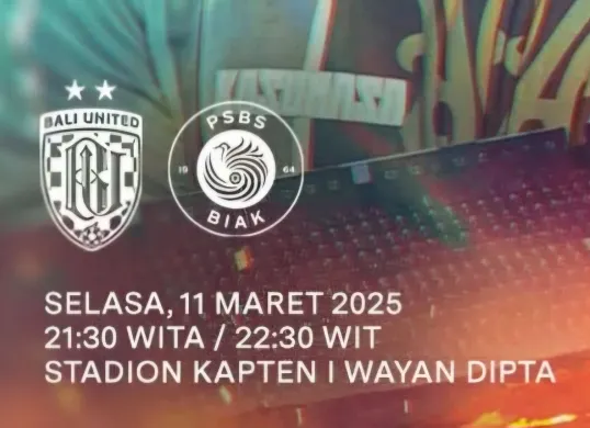 cek jadwal lengkap pertandingan dan link live streaming resmi Bali United vs PSBS Biak. (Sumber: Tangkapan layar/Instagram @psbsofficial)