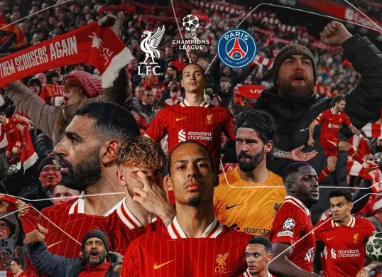 Tonton pertandingan leg kedua babak 16 besar Liga Champions antara Liverpool vs PSG, Rabu 12 Maret 2025 pukul 03.00 WIB (Sumber: Instagram @liverpool)