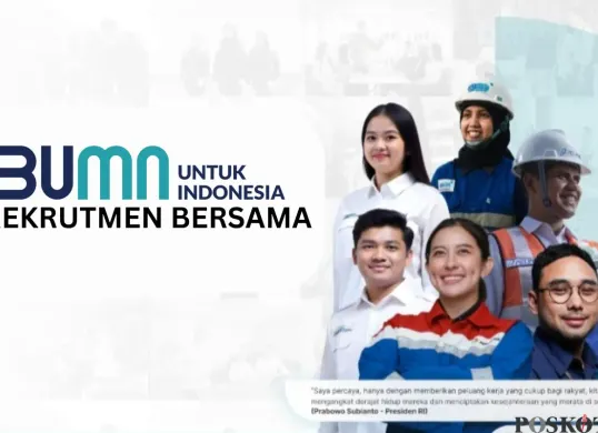 Begini cara daftar Rekrutmen Bersama BUMN 2025, lengkap dengan syarat pendaftarannya. (Sumber: Poskota/Faiz)