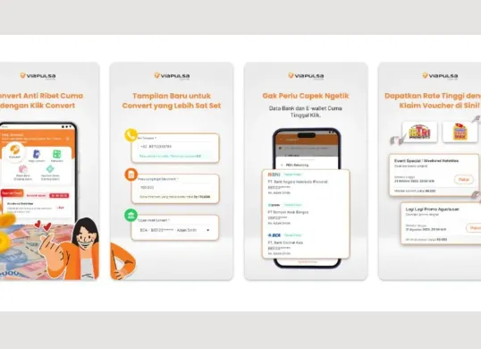 Cara ubah pulsa ke uang dengan mudah (Sumber: Google Play/Viapulsa)