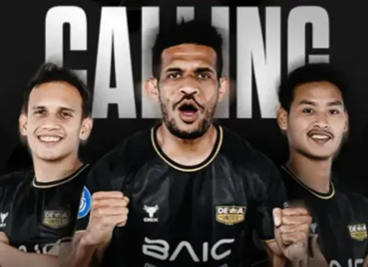 Dewa United menjadi klub Liga 1 yang paling banyak menyumbang pemain ke Timnas Indonesia, dengan mengirimkan tiga punggawanya.  (Sumber: Instagram/@dewaunitedfc)