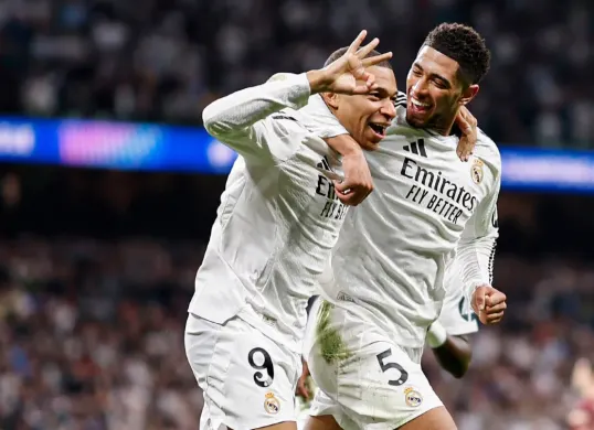 Real Madrid mengalahkan Alaves dengan skor 2-1 di lanjutan Liga Spanyol. (Sumber: Tangkapan layar/Instagram @k.mbappe)