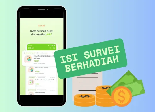 Ilustrasi dapat uang gratis dengan mengisi sejumlah survei. (Sumber: Poskota/Huriyyatul Wardah)